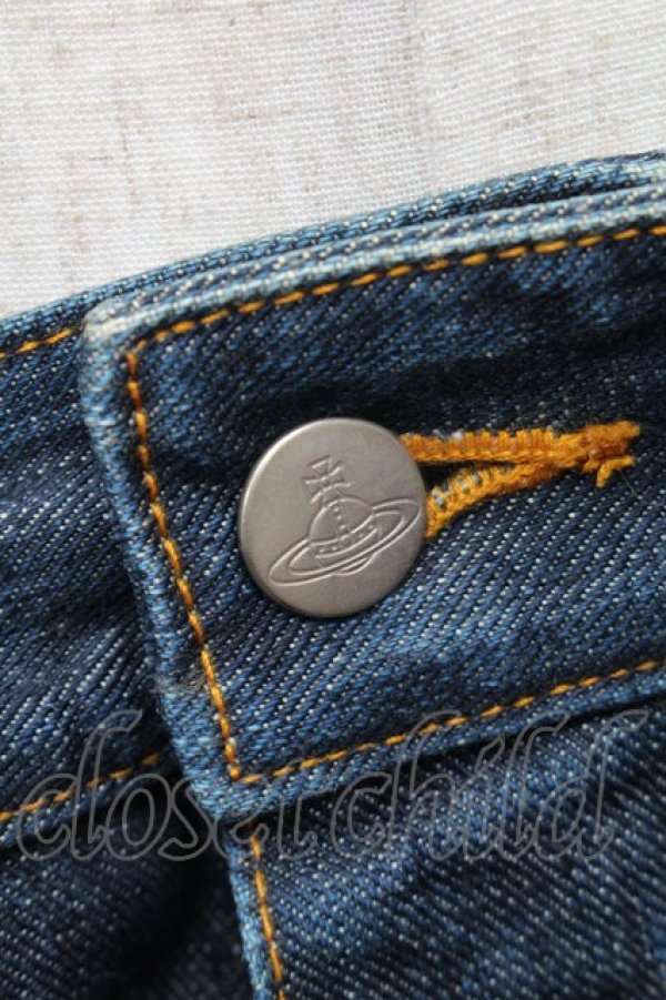 画像5: ヴィヴィアンウエストウッド MAN 中古 / バナナカーブデニムパンツ 44 ブルー  S-25-11-30-049-pa-AS-ZS (5)