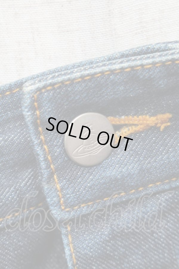 画像5: ヴィヴィアンウエストウッド MAN 中古 / バナナカーブデニムパンツ 44 ブルー  S-25-11-30-049-pa-AS-ZH (5)