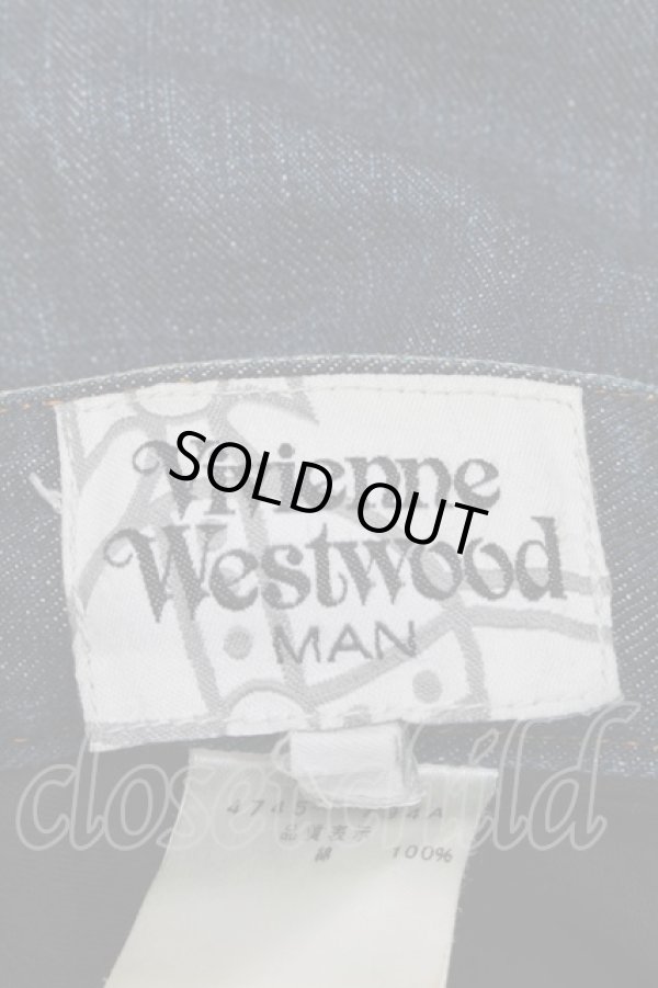 画像7: ヴィヴィアンウエストウッド MAN 中古 / バナナカーブデニムパンツ 44 ブルー  S-25-11-30-049-pa-AS-ZH (7)