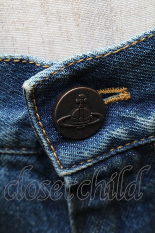 画像7: ヴィヴィアンウエストウッド 中古 / RANCHジーンズ  青  S-25-11-30-050-sk-AS-ZS (7)
