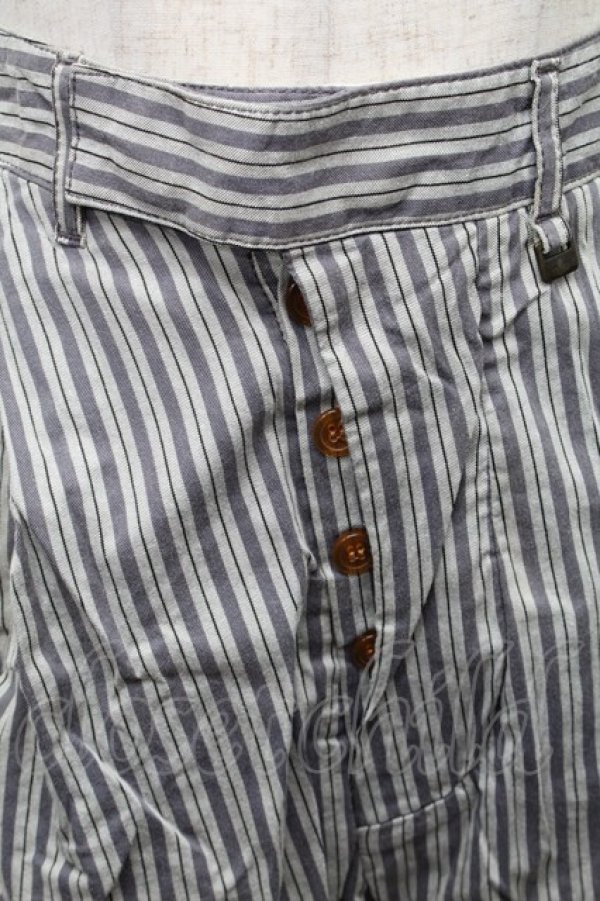 画像5: ヴィヴィアンウエストウッド MAN 中古 / ストライプパンツ 44 グレー  S-25-11-30-051-pa-AS-ZS (5)