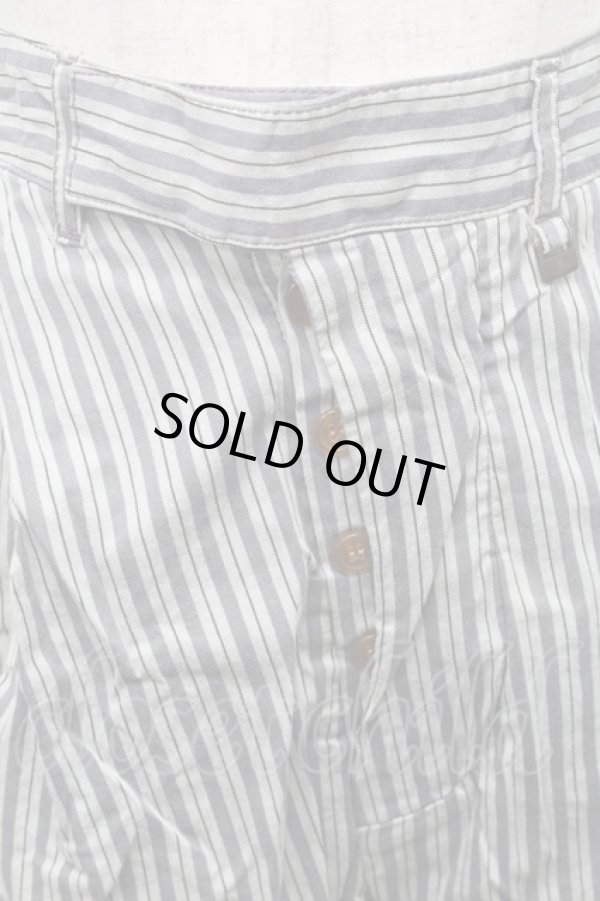 画像5: ヴィヴィアンウエストウッド MAN 中古 / ストライプパンツ 44 グレー  S-25-11-30-051-pa-AS-ZS (5)