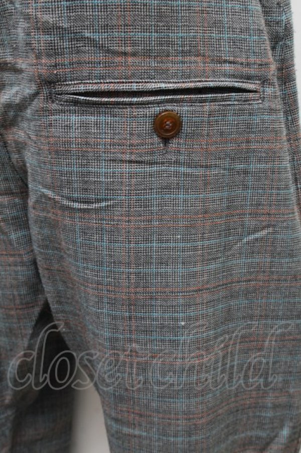 画像3: ヴィヴィアンウエストウッド MAN 中古 / チェックトラウザーズ 44 グレー  S-25-11-30-053-pa-AS-ZS (3)