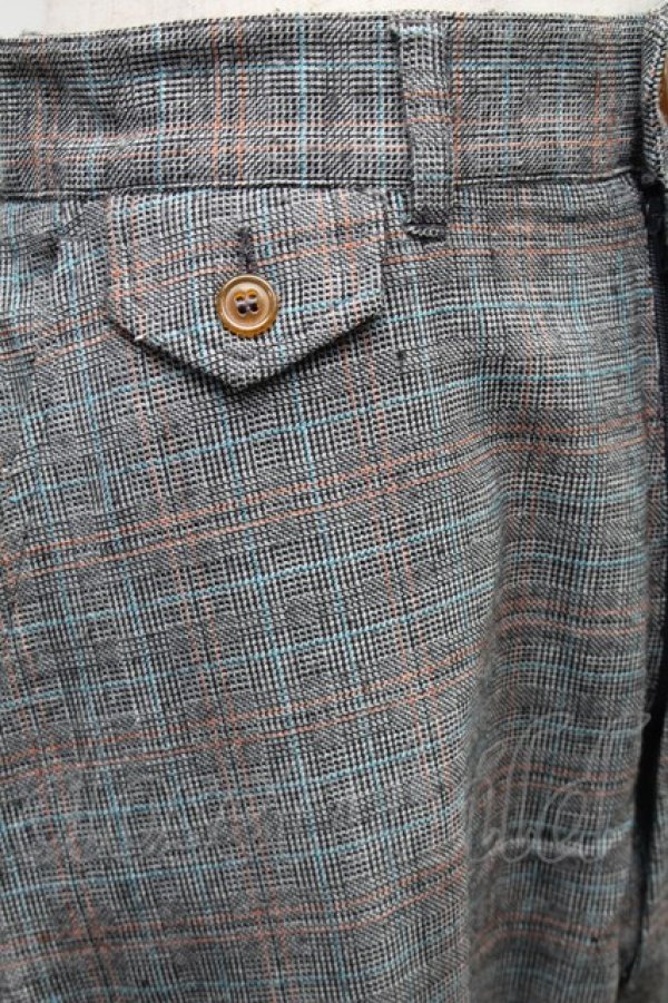 画像5: ヴィヴィアンウエストウッド MAN 中古 / チェックトラウザーズ 44 グレー  S-25-11-30-053-pa-AS-ZS (5)