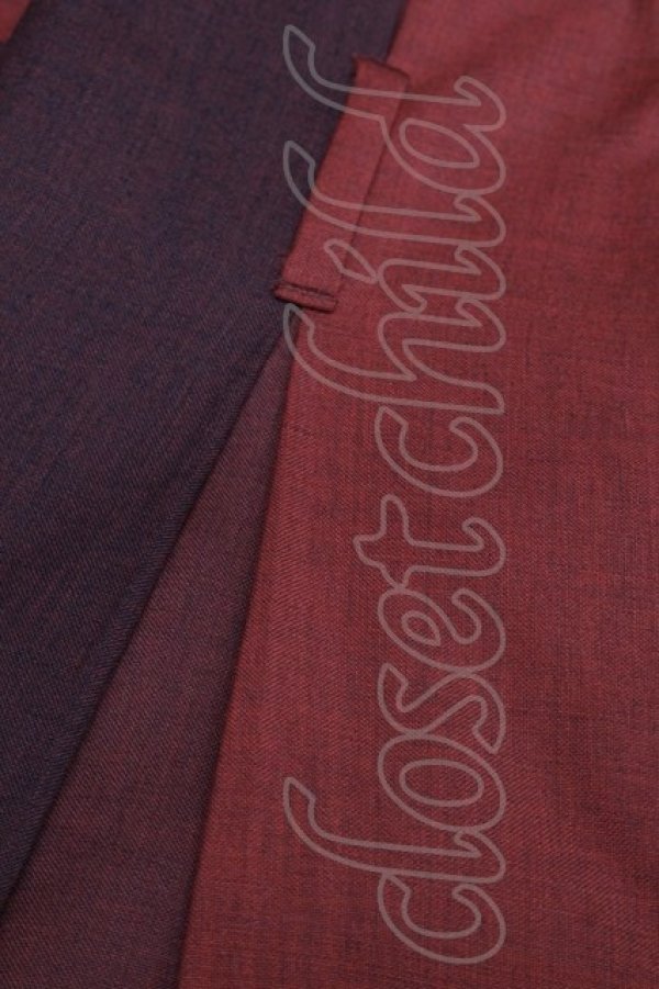 画像4: ヴィヴィアンウエストウッド MAN 中古 / 配色トラウザーパンツ 44 オレンジｘブラウン  S-25-11-30-054-pa-AS-ZS (4)