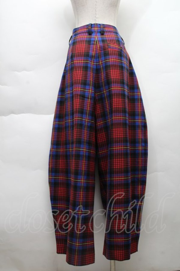 画像2: ヴィヴィアンウエストウッド MAN 中古 / TARTAN CHECK ムーントラウザー 46 マルチ  S-25-11-30-055-pa-AS-ZS (2)