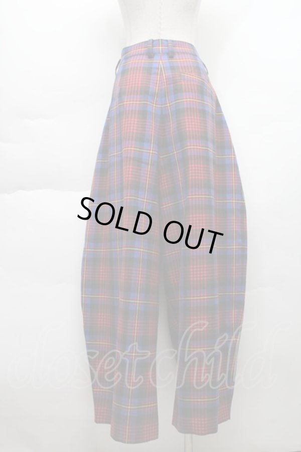 画像2: ヴィヴィアンウエストウッド MAN 中古 / TARTAN CHECK ムーントラウザー 46 マルチ  S-25-11-30-055-pa-AS-ZH (2)