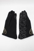 画像2: ヴィヴィアンウエストウッド 中古 / スタッズオーブ手袋  黒  S-25-11-30-011-gd-AS-ZS (2)