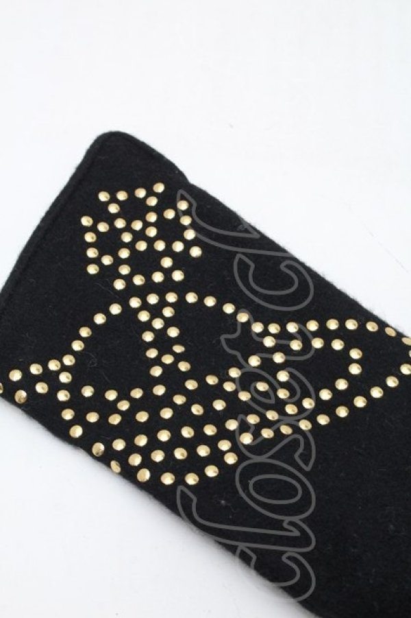 画像3: ヴィヴィアンウエストウッド 中古 / スタッズオーブ手袋  黒  S-25-11-30-011-gd-AS-ZS (3)