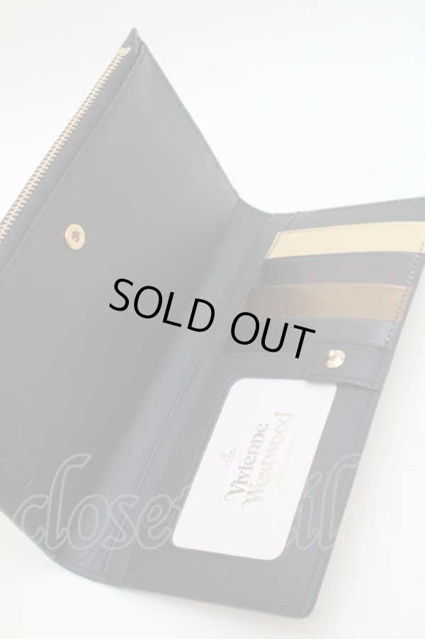 画像5: ヴィヴィアンウエストウッド 中古 / フレーム長財布  黒  S-25-11-30-013-wa-AS-ZS (5)