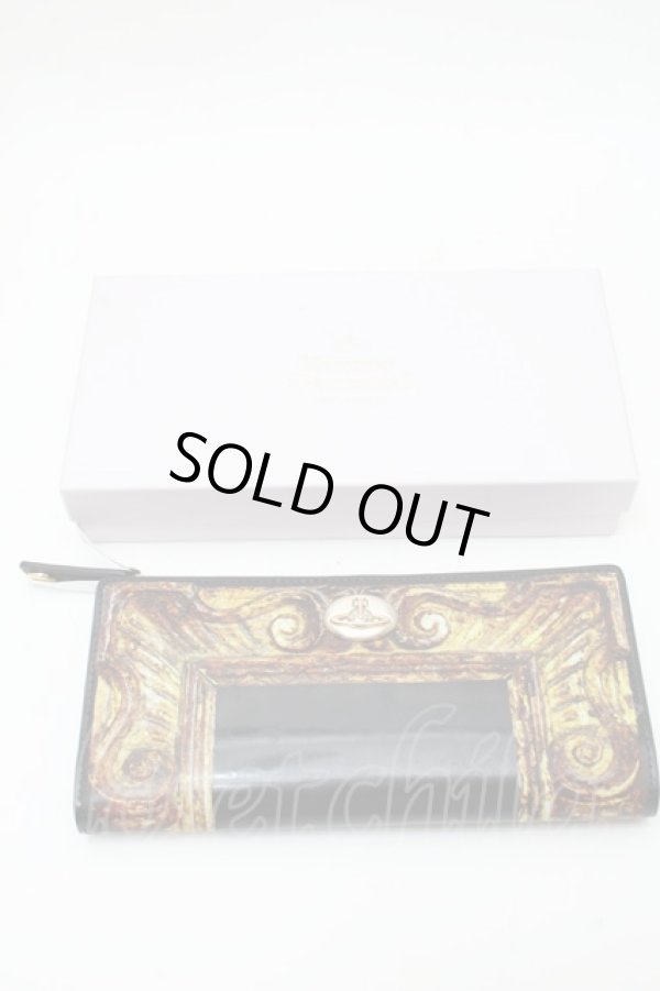 画像9: ヴィヴィアンウエストウッド 中古 / フレーム長財布  黒  S-25-11-30-013-wa-AS-ZS (9)