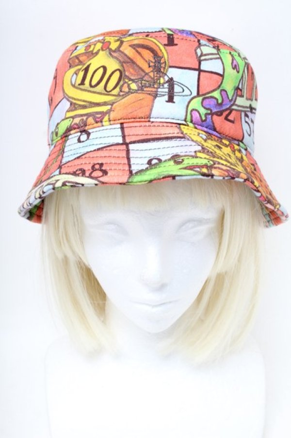 画像2: ヴィヴィアンウエストウッド MAN 中古 / スネイクptバケットハット  マルチ  S-25-11-30-016-ha-AS-ZS (2)