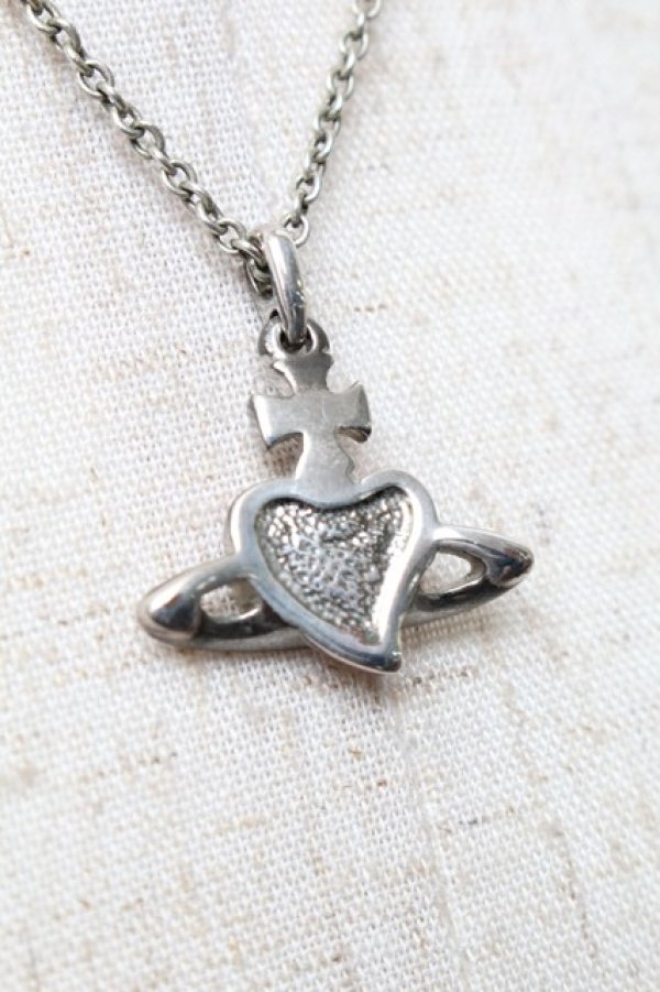 画像3: ヴィヴィアンウエストウッド 中古 / ディアマンテネックレス  シルバーｘ赤  S-25-11-30-019-ac-AS-ZS (3)