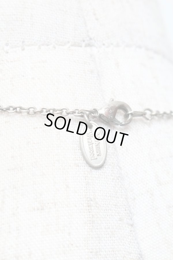 画像5: ヴィヴィアンウエストウッド 中古 / ディアマンテネックレス  シルバーｘ赤  S-25-11-30-019-ac-AS-ZS (5)