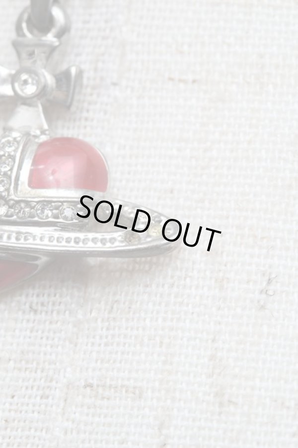 画像6: ヴィヴィアンウエストウッド 中古 / ディアマンテネックレス  シルバーｘ赤  S-25-11-30-019-ac-AS-ZS (6)