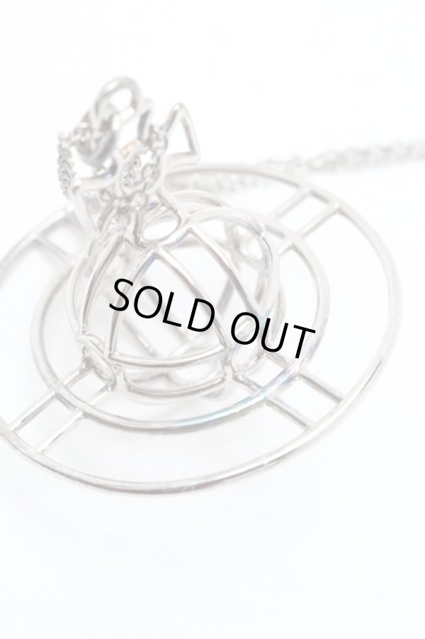 画像8: ヴィヴィアンウエストウッド 中古 / シンライン3Dオーブネックレス  シルバー  S-25-11-30-020-nl-AS-ZS (8)