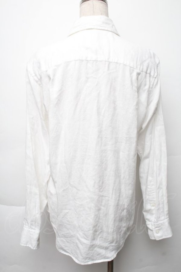 画像2: ヴィヴィアンウエストウッド 中古 / オーブジャガードブラウス 46 白  S-25-11-30-021-bl-AS-ZS (2)