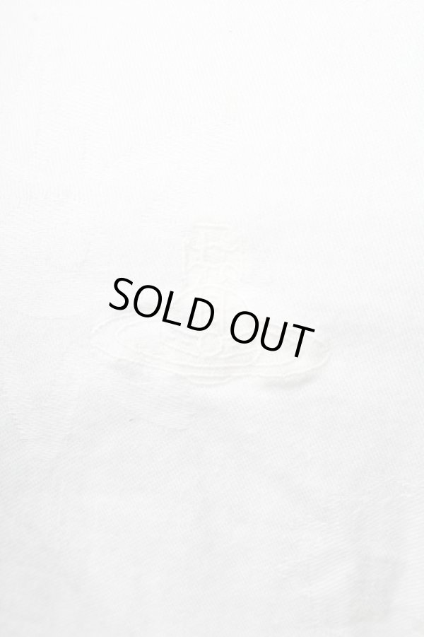 画像3: ヴィヴィアンウエストウッド 中古 / オーブジャガードブラウス 46 白  S-25-11-30-021-bl-AS-ZS (3)