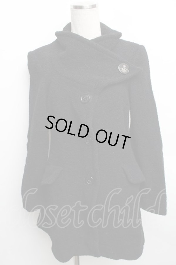 画像3: ヴィヴィアンウエストウッド 中古 / ビッグ襟コート  黒  S-25-12-17-006-co-HR-ZS (3)