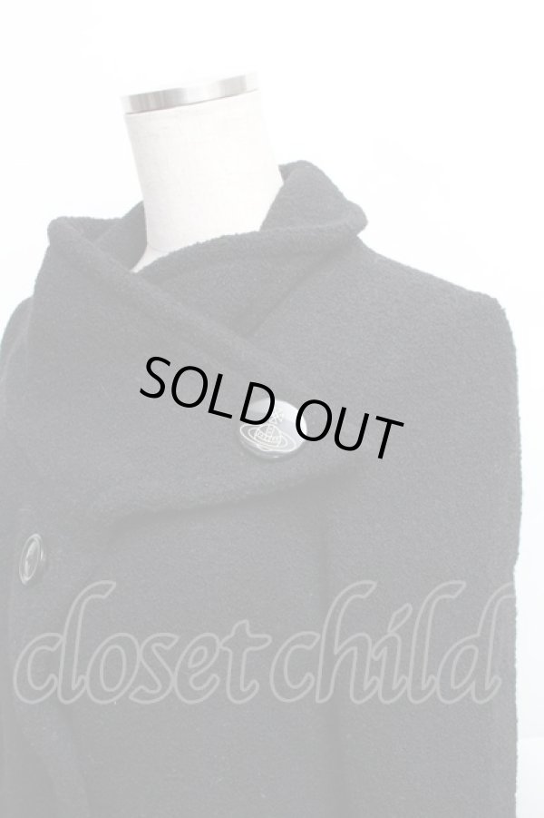 画像4: ヴィヴィアンウエストウッド 中古 / ビッグ襟コート  黒  S-25-12-17-006-co-HR-ZS (4)