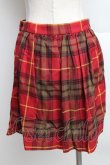 画像2: ヴィヴィアンウエストウッド 中古 / チェック変形スカート 2 赤  S-25-12-17-013-sk-AS-ZS (2)