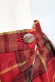 画像3: ヴィヴィアンウエストウッド 中古 / チェック変形スカート 2 赤  S-25-12-17-013-sk-AS-ZS (3)