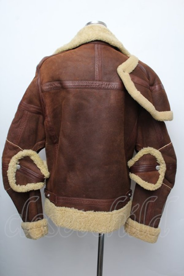 画像2: 【Vintage放出】ヴィヴィアンウエストウッド MAN 中古 / ムートンアーマージャケット 46 ブラウン  S-25-12-20-003-co-AS-ZS (2)