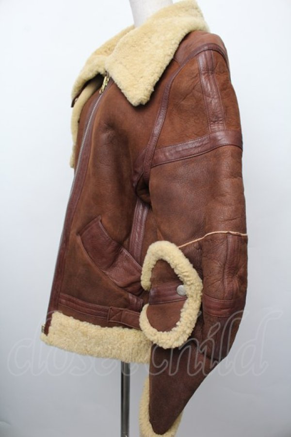 画像4: 【Vintage放出】ヴィヴィアンウエストウッド MAN 中古 / ムートンアーマージャケット 46 ブラウン  S-25-12-20-003-co-AS-ZS (4)