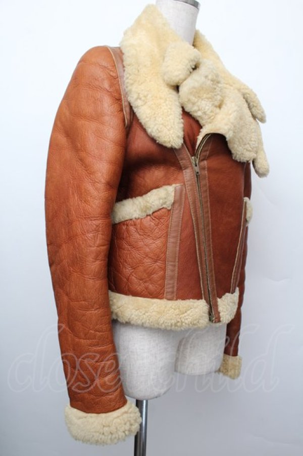 画像3: 【Vintage放出】ヴィヴィアンウエストウッド 中古 / CO/ムートンコート 36 ブラウン  S-25-12-20-004-co-AS-ZS (3)