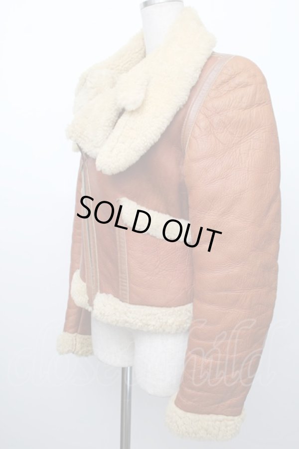 画像4: 【Vintage放出】ヴィヴィアンウエストウッド 中古 / CO/ムートンコート 36 ブラウン  S-25-12-20-004-co-AS-ZS (4)