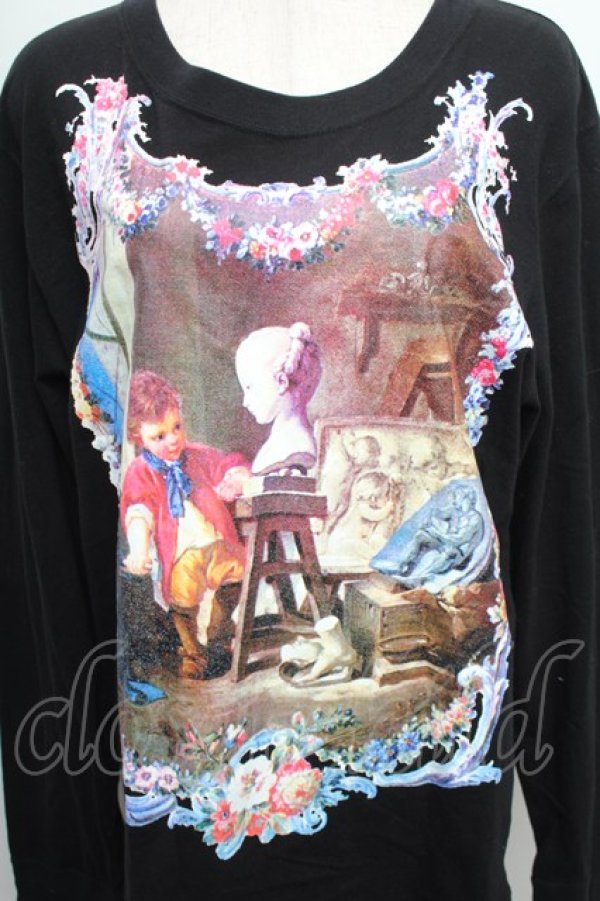 画像3: ヴィヴィアンウエストウッド 中古 / /スカルプチャーボーイ長袖カットソー 03 黒  S-25-12-28-024-to-AS-ZS (3)