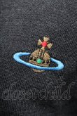 画像3: ヴィヴィアンウエストウッド 中古 / カラーオーブ刺繍ニットカーディガン M 黒  S-25-12-28-025-to-HR-ZS (3)