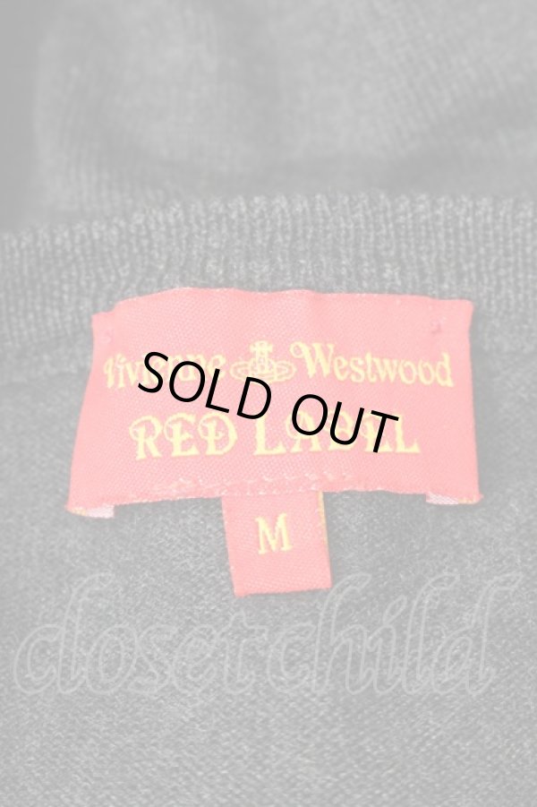 画像4: ヴィヴィアンウエストウッド 中古 / カラーオーブ刺繍ニットカーディガン M 黒  S-25-12-28-025-to-HR-ZS (4)