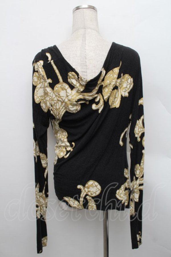 画像2: ANGLOMANIA 中古 / ゴールドフレームカットソー M 黒  S-25-12-28-028-to-AS-ZS (2)