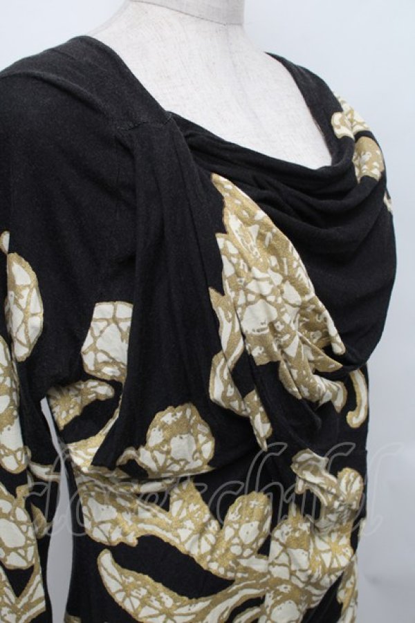 画像3: ANGLOMANIA 中古 / ゴールドフレームカットソー M 黒  S-25-12-28-028-to-AS-ZS (3)