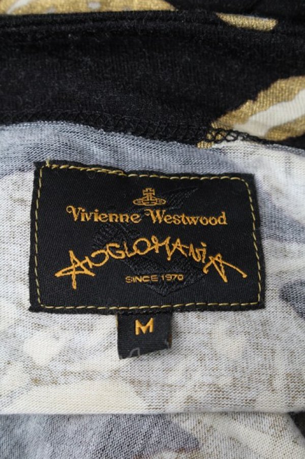 画像4: ANGLOMANIA 中古 / ゴールドフレームカットソー M 黒  S-25-12-28-028-to-AS-ZS (4)