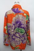 画像2: ヴィヴィアンウエストウッド 中古 / フラワーオーブシャツ  オレンジ  S-25-12-28-030-bl-AS-ZS (2)
