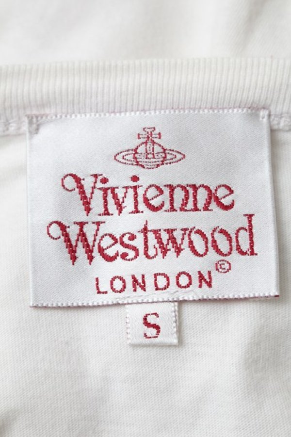 画像4: ヴィヴィアンウエストウッド 中古 / バンビpt長袖カットソー S 白  S-25-12-28-033-to-AS-ZS (4)