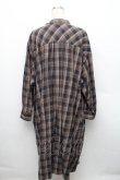 画像2: ヴィヴィアンウエストウッド 中古 / バンドカラーチェックワンピース 00 グレー  S-25-12-28-034-op-AS-ZS (2)