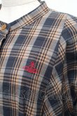 画像3: ヴィヴィアンウエストウッド 中古 / バンドカラーチェックワンピース 00 グレー  S-25-12-28-034-op-AS-ZS (3)
