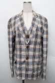 画像3: ヴィヴィアンウエストウッド MAN 中古 / SU/3ピースチェックセットアップ 44 紺  S-25-12-28-036-jc-AS-ZS (3)