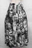 画像2: ヴィヴィアンウエストウッド 中古 / パペット柄スカート  白ｘ黒  S-25-12-28-037-sk-AS-ZS (2)
