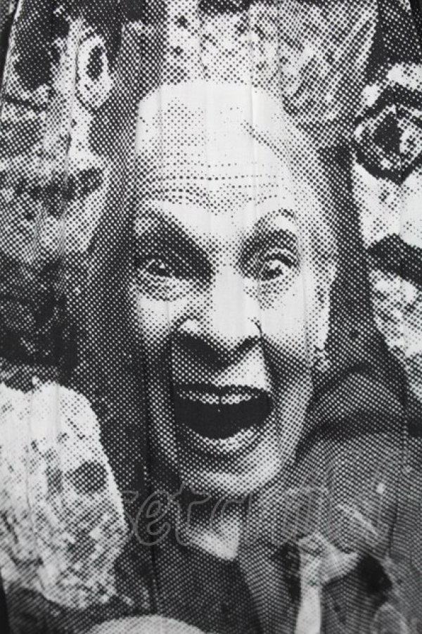 画像3: ヴィヴィアンウエストウッド 中古 / パペット柄スカート  白ｘ黒  S-25-12-28-037-sk-AS-ZS (3)