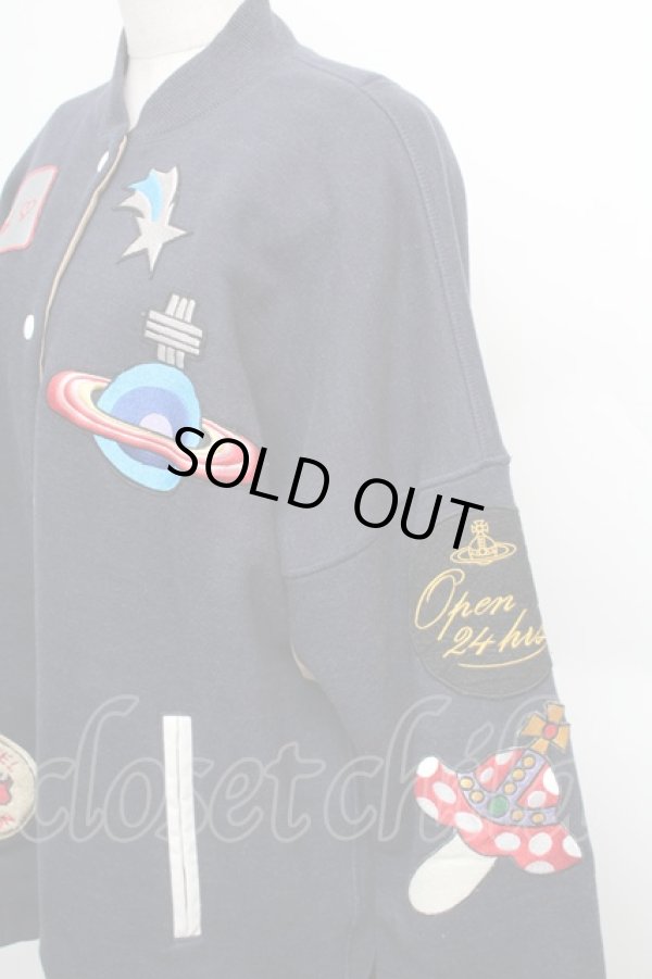 画像3: ヴィヴィアンウエストウッド 中古 / パッチフェルパブルゾン  紺  S-25-12-28-039-co-AS-ZS (3)