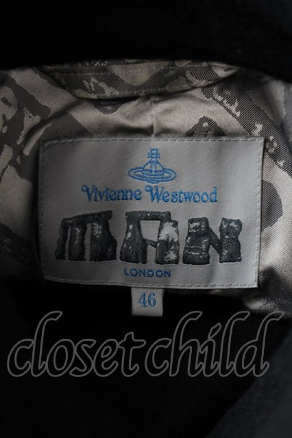 画像7: ヴィヴィアンウエストウッド MAN 中古 / アーマーボマージャケット 46 黒  S-25-12-28-041-co-AS-ZS (7)