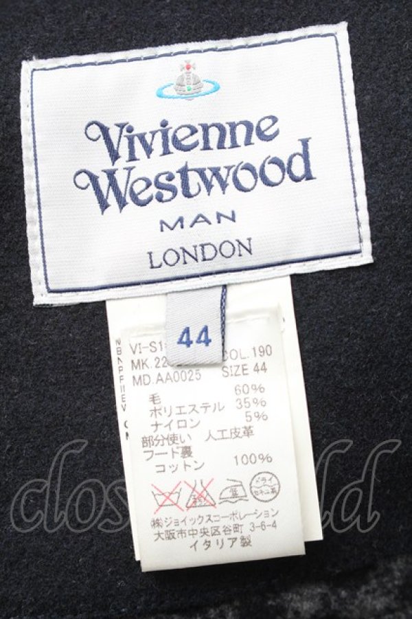 画像8: ヴィヴィアンウエストウッド MAN 中古 / 変形コート 44 紺  S-25-12-28-043-co-AS-ZS (8)