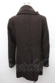 画像2: ヴィヴィアンウエストウッド MAN 中古 / CO/メルトンミントカラーコート 46 モスグリーン  S-25-12-28-045-co-AS-ZS (2)