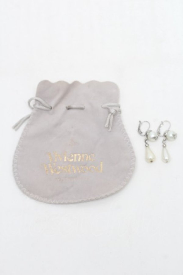 画像4: ヴィヴィアンウエストウッド 中古 / ドロップパールピアス  シルバー  S-25-12-28-007-er-AS-ZS (4)