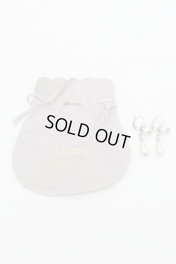 画像4: ヴィヴィアンウエストウッド 中古 / ドロップパールピアス  シルバー  S-25-12-28-007-er-AS-ZS (4)