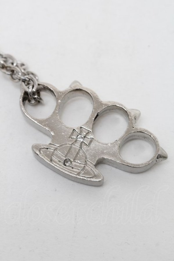 画像2: ヴィヴィアンウエストウッド 中古 / small nuckle duster ネックレス  シルバー  S-25-12-28-011-nl-AS-ZS (2)